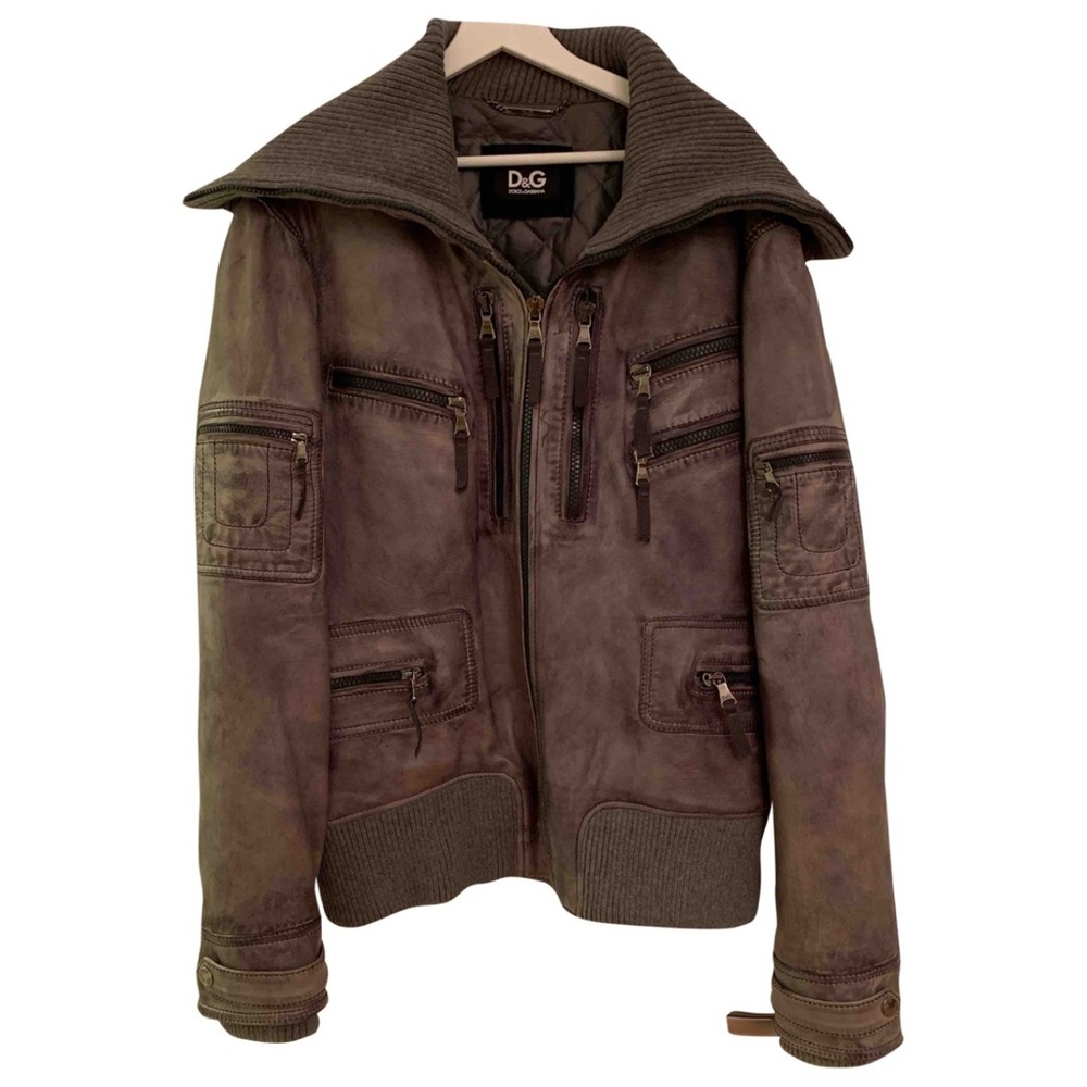 Authentic Mens Dolce & Gabbana cape collar biker leather jacket ( Butter soft ).